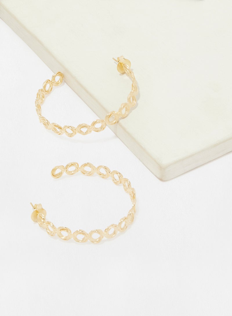 Marcia Moran - Swirl Hoop Earrings - Image 1