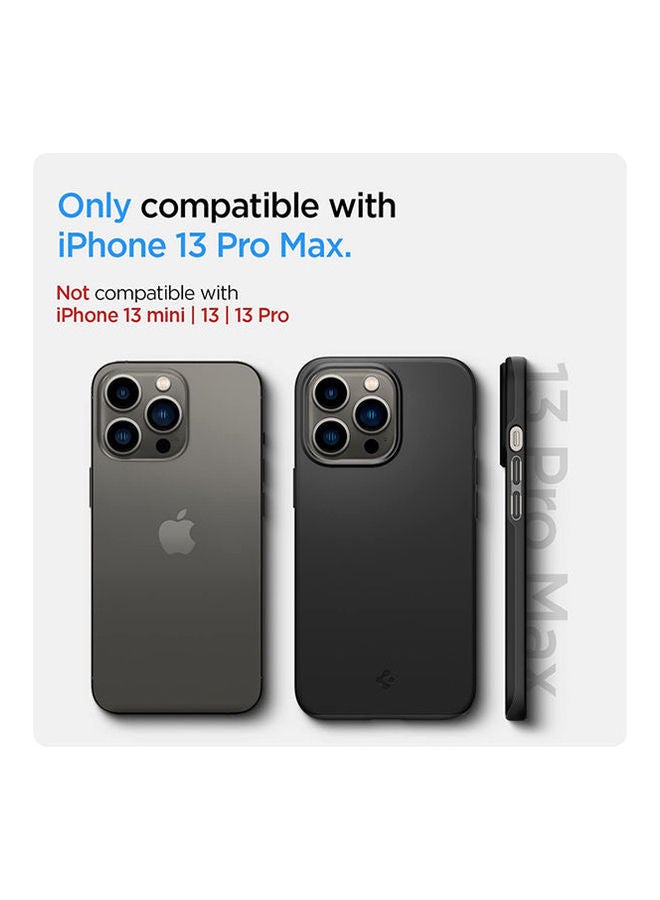 Spigen - Thin Fit Case For Iphone 13 Pro Max Black - Image 1