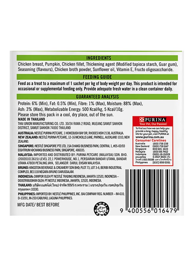 PURINA Fancy Feast Puree Kiss Chicken Puree With Pumpkin Flakes White 10grams  - Image 3