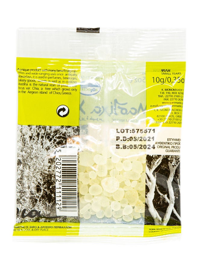 Chios Mastic - Mastiha Tears Gum Greek 100% Natural Mastic Directly From The Factory Arabica 10grams - Image 1