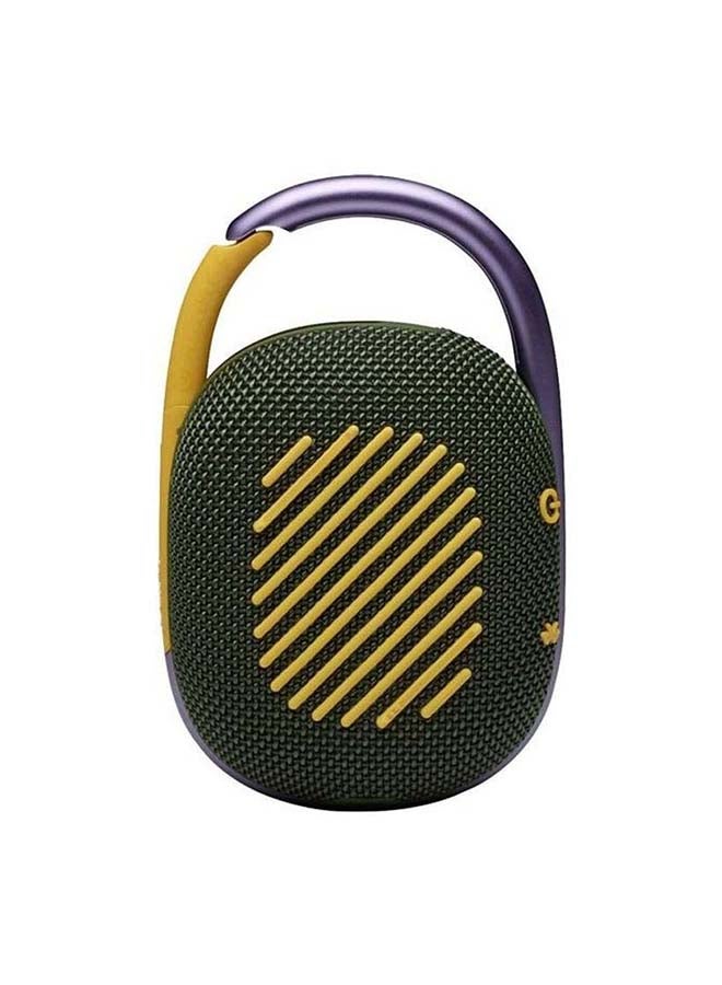 JBL - Clip 4 Portable Bluetooth Speaker Green - Image 1