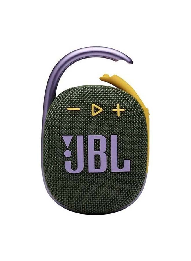 JBL - Clip 4 Portable Bluetooth Speaker Green - Image 1