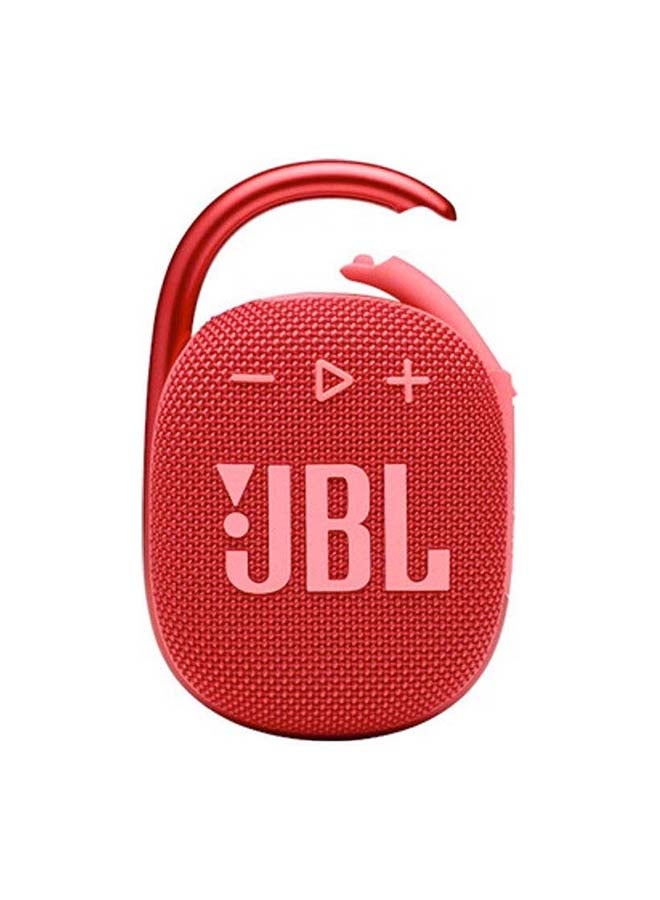 JBL Clip 4 Portable Bluetooth Speaker Red  - Image 1