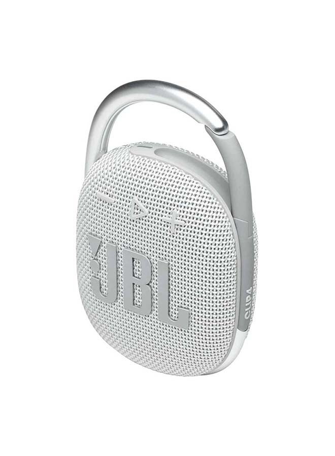 JBL Clip 4 Waterproof Ultra-Portable Bluetooth Speaker White  - Image 4