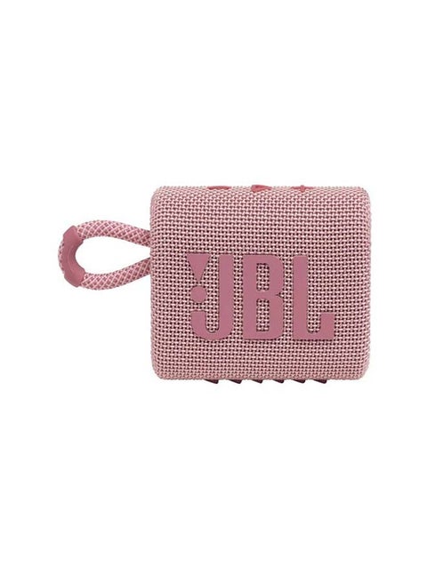 Go 3 Portable Bluetooth Speaker Pink