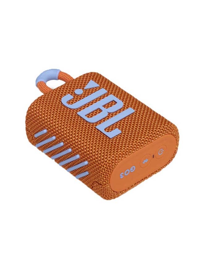 Go 3 Portable Bluetooth Speaker Orange/Blue