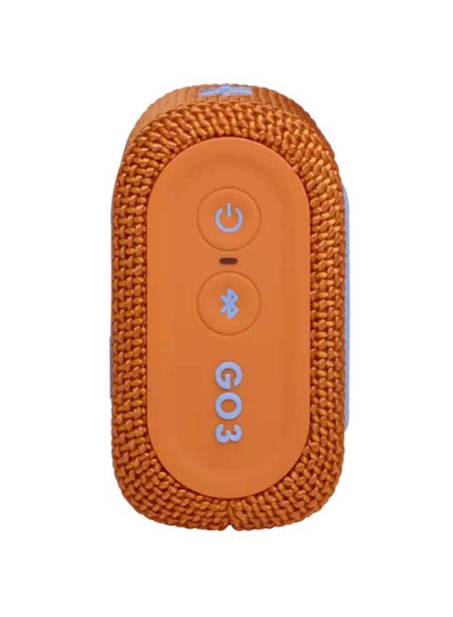 Go 3 Portable Bluetooth Speaker Orange/Blue