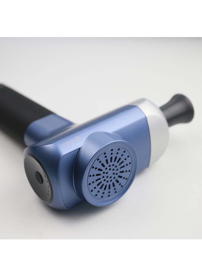 ARES Ufitness-2 Gun Massager 5 Speed Level 4 Detachable Heads Battery 3 Cell 2500Mah, 3H 5Hs With Storage Bag, Blue  - Image 4