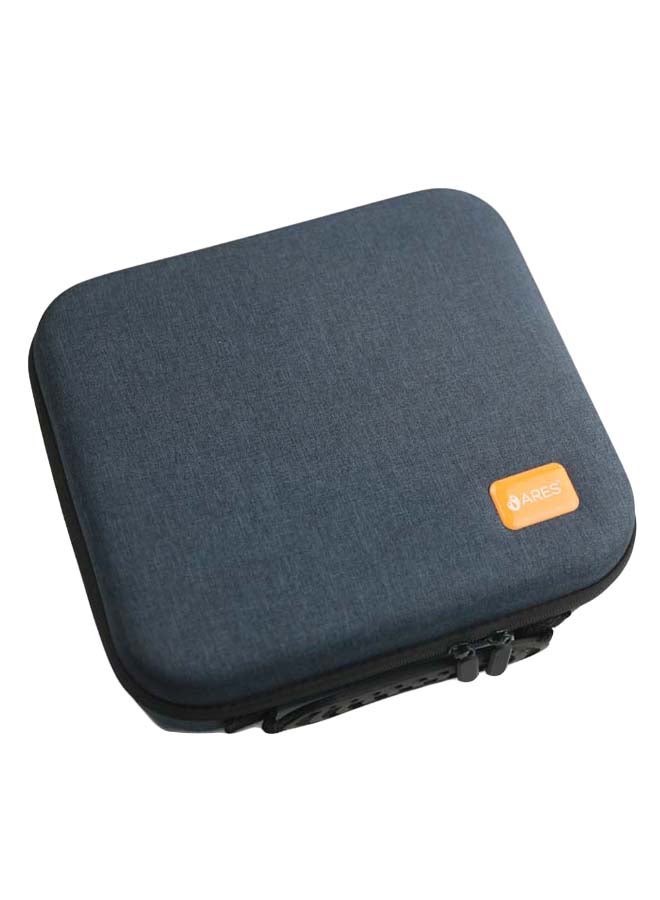 ARES - Ufitness-2 Gun Massager 5 Speed Level 4 Detachable Heads Battery 3 Cell 2500Mah, 3H 5Hs With Storage Bag, Blue - Image 1
