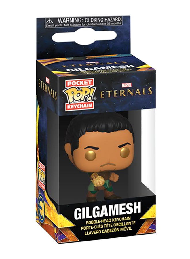 فانكو سلسلة مفاتيح بتصميم شخصية جلجامش من فيلم "Eternals" من مارفل أسود/ بني/ فضي  - Image 3