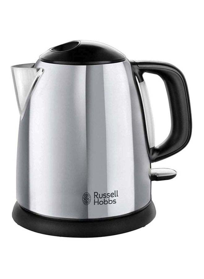 Russell Hobbs - Victory Electric Kettle, Rapid Boil, Quiet, Perfect Pour, Energy Efficient, Stainless Steel 1 L 2400 W 24990GCC Silver/Black - Image 1