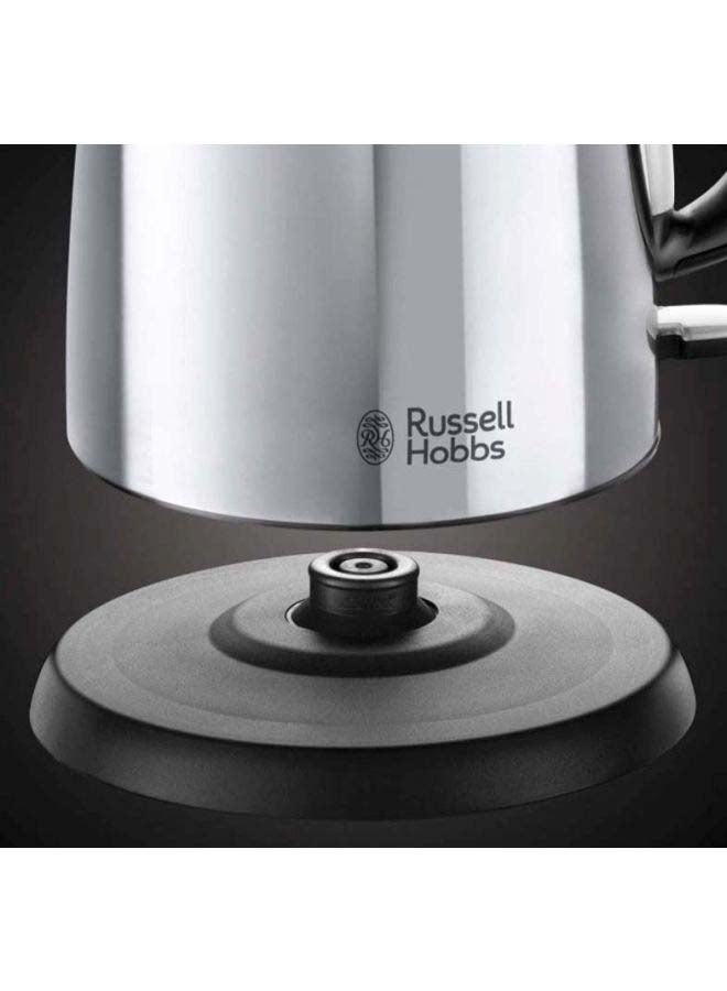 Russell Hobbs - Victory Electric Kettle, Rapid Boil, Quiet, Perfect Pour, Energy Efficient, Stainless Steel 1 L 2400 W 24990GCC Silver/Black - Image 1