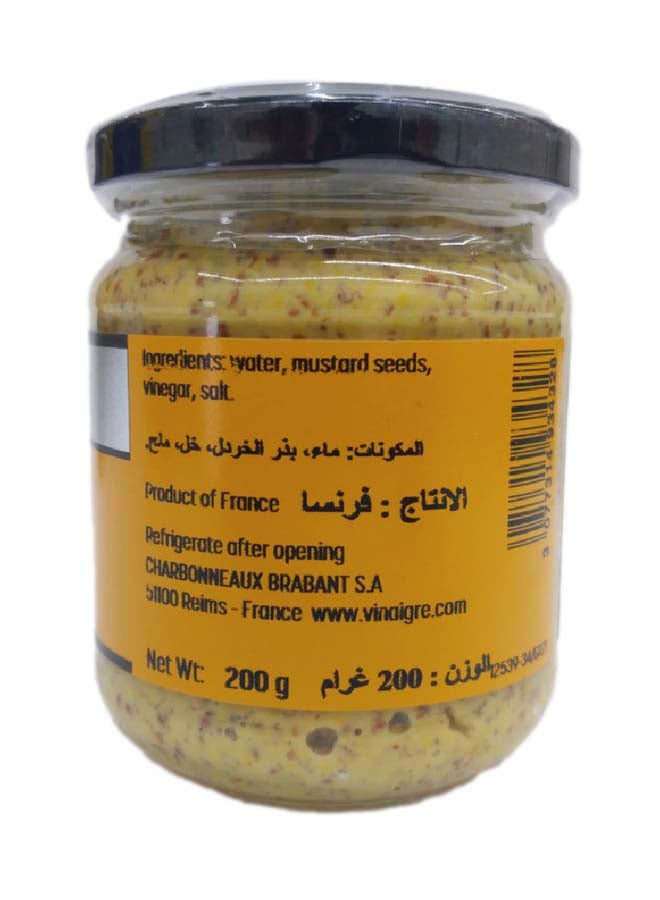 Clovis Wholegrain Mustard 200grams - Image 2