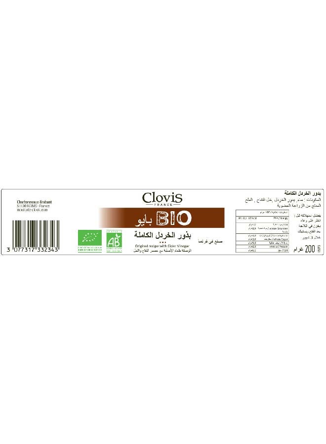 Clovis Wholegrain Mustard 200grams - Image 3