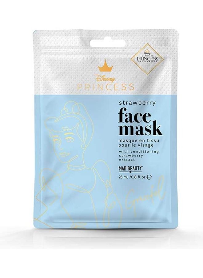 Mad Beauty Disney Princess Strawberry Face Mask 25ml 