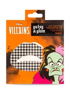 Mad Beauty Disney Villains Gutsy And Glam Lip Tattoo Transfer x 2 Multicolour  - Image 1