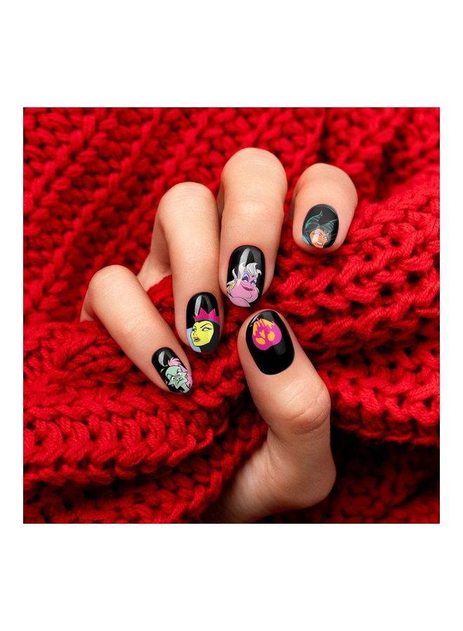 Disney Villains Heat Reveal Nail Stickers Multicolour