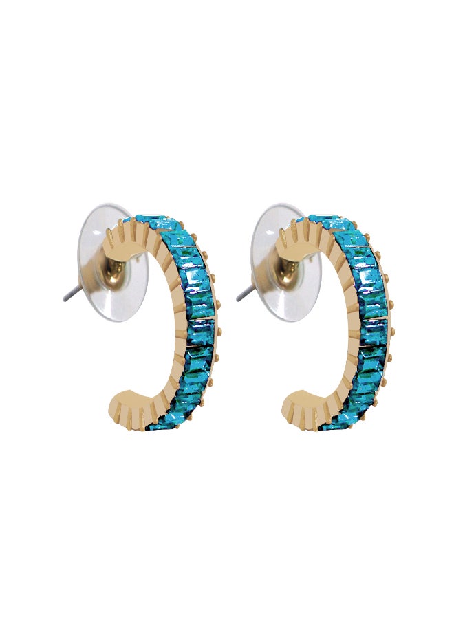 AIWANTO - Alissa Stone Embellished Cuff Earrings - Image 1