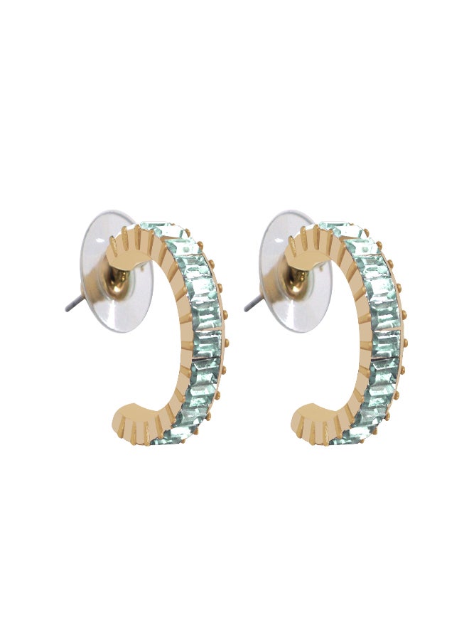 AIWANTO Alissa Stone Embellished Cuff Earrings  - Image 1