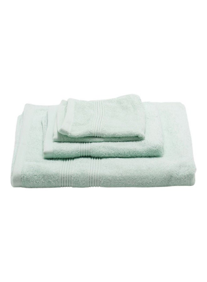 RISHAHOME Luxury Collection Bath, Hand and Face Towel Set Light Green 70x140, 40x70, 33x33cm  - Image 1