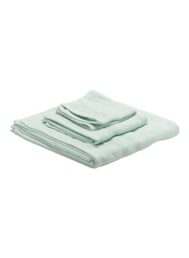 RISHAHOME Luxury Collection Bath, Hand and Face Towel Set Light Green 70x140, 40x70, 33x33cm  - Image 2