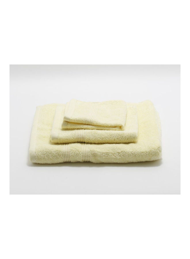 RISHAHOME Bath, Hand And Face Towel Set Yellow 70x140, 40x70, 33x33cm  - Image 1