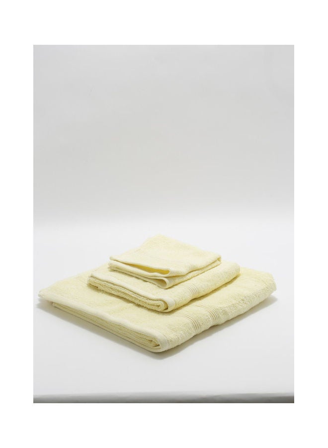 RISHAHOME Bath, Hand And Face Towel Set Yellow 70x140, 40x70, 33x33cm  - Image 2