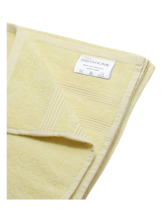 RISHAHOME Bath, Hand And Face Towel Set Yellow 70x140, 40x70, 33x33cm  - Image 3