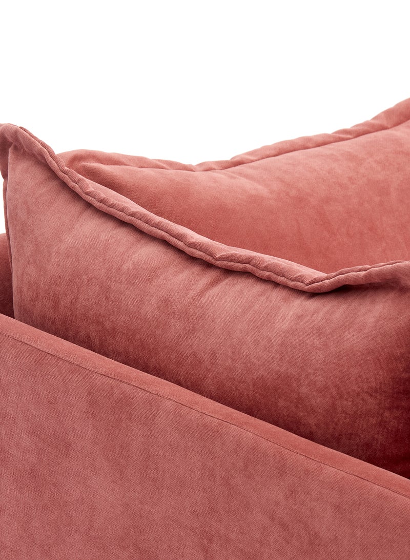 ebb & flow - Sofa Luxurious - Wood Couch - 2 Seater Relaxing Sofa Light Brick 1770 x 990 x 693mm - Image 1