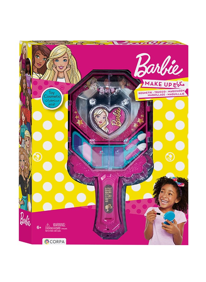 Barbie Hand Mirror With Cosmetics In A Box 28x4.5x22cm - Image 1