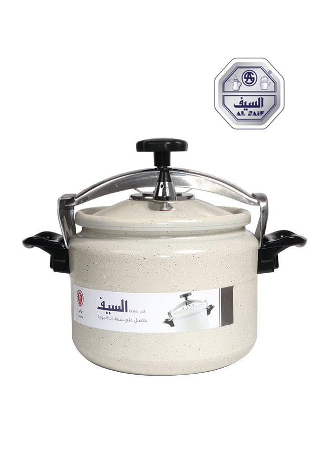 Alsaif Granite Pressure Cooker Pearl White 5.0Liters 