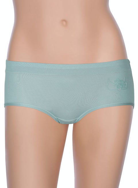 Face Patterned Extremely Soft Premium Brief Light Blue