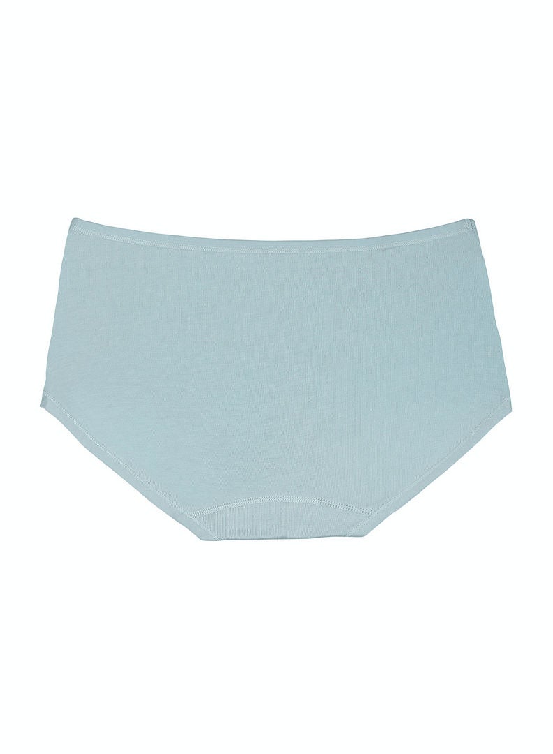 hush-hush mermaid - Face Patterned Extremely Soft Premium Brief Light Blue - Image 1