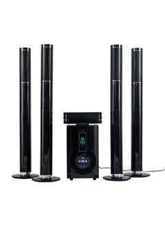 5.1 Groove Multimedia Speaker Bluetooth Home Theater - RMS 200W, Display, Remote Control, Powerful Bass, AUX, SD And USB Playback GT-5505 Black