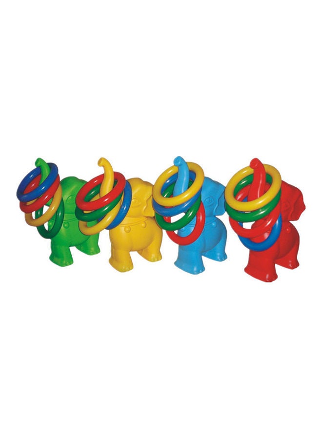 JSAITOYS Exciting Kindergarten Catching Plastic Ring Toss Toy, Pack of 4 20x11x34cm - Image 1