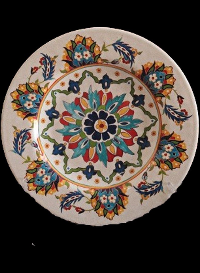 هاندسوم غيفت طبق دائري الشكل متعدد الألوان 22x22سم  - Image 2