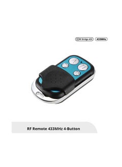4 Key 433 Remote RF Remote 433MHz 4-Button Compatible(RFR2 SlampherR2 4CHPROR3 RF Bridge 433 TX.) Black