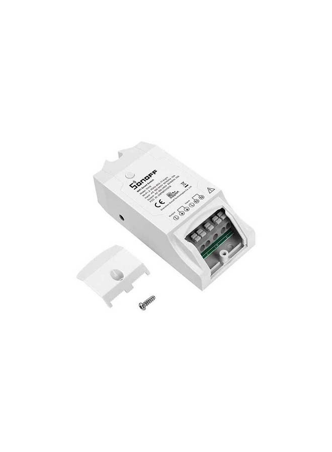 SONOFF DIY TH16 Smart Temperature and Humidity Monitoring Wi-Fi Switch Works With The Google Assistant Amazon Ech Google Home White 0.085kg - Image 2