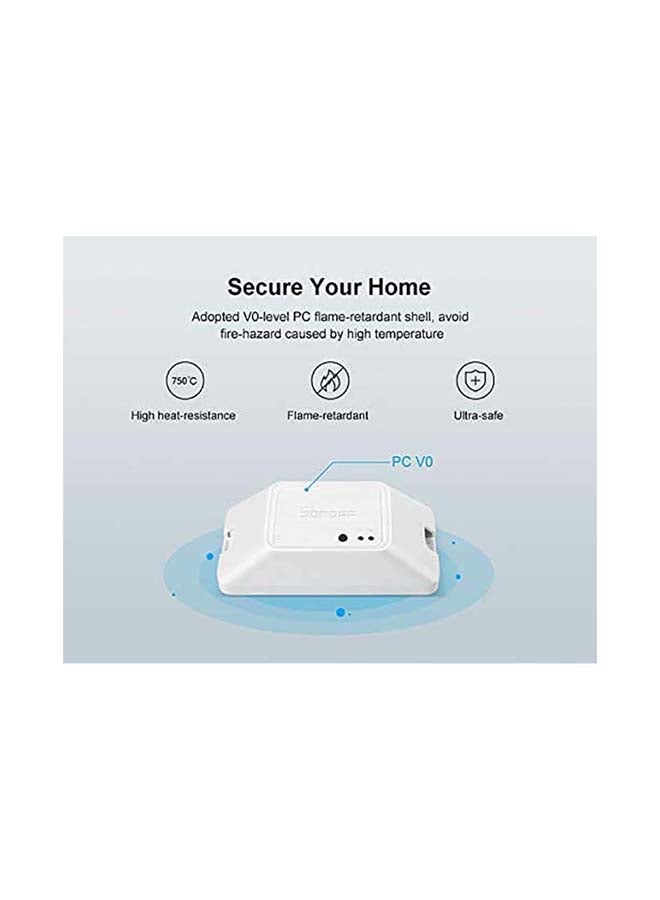 SONOFF - BASICZBR3 Zigbee DIY Smart Switch Compatible Amazon Alexa SmartThings Others White - Image 1