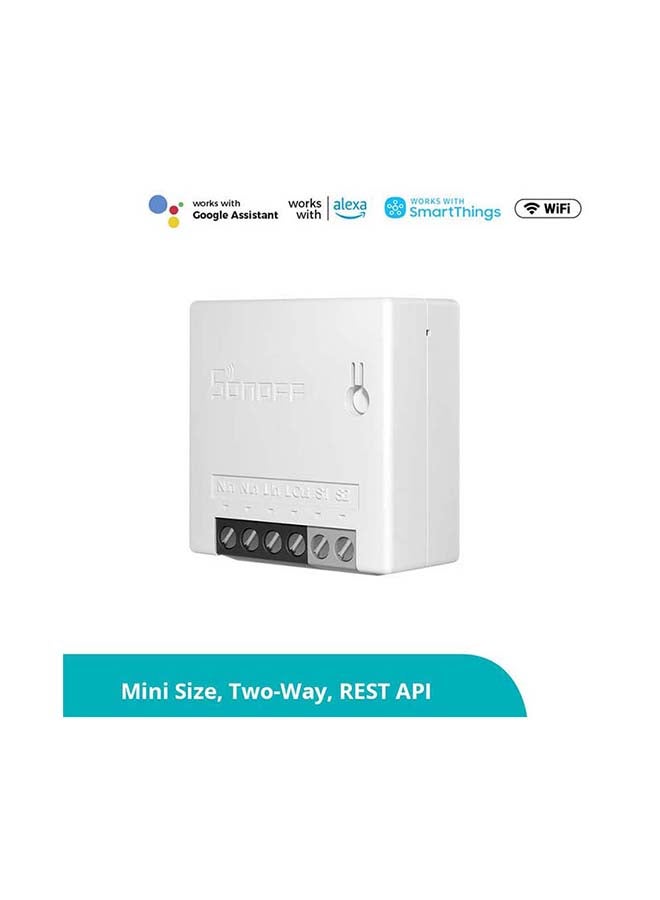 SONOFF DIY MINIR2 Wi-Fi Two Way Smart Switch MINI Upgrade White - Image 5