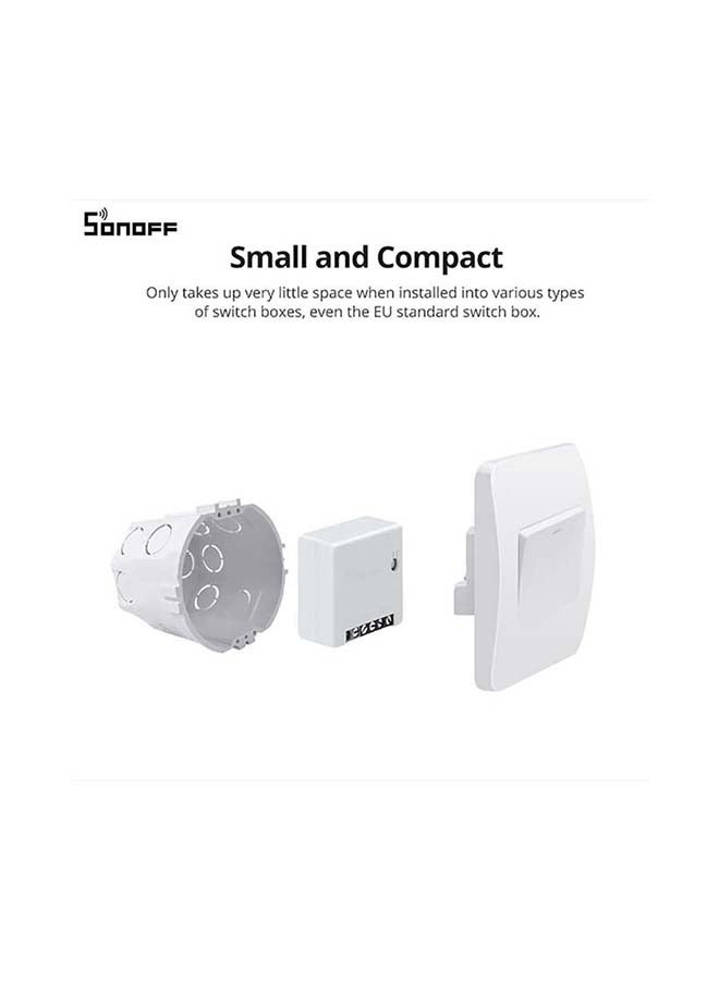 SONOFF DIY MINIR2 Wi-Fi Two Way Smart Switch MINI Upgrade White - Image 4