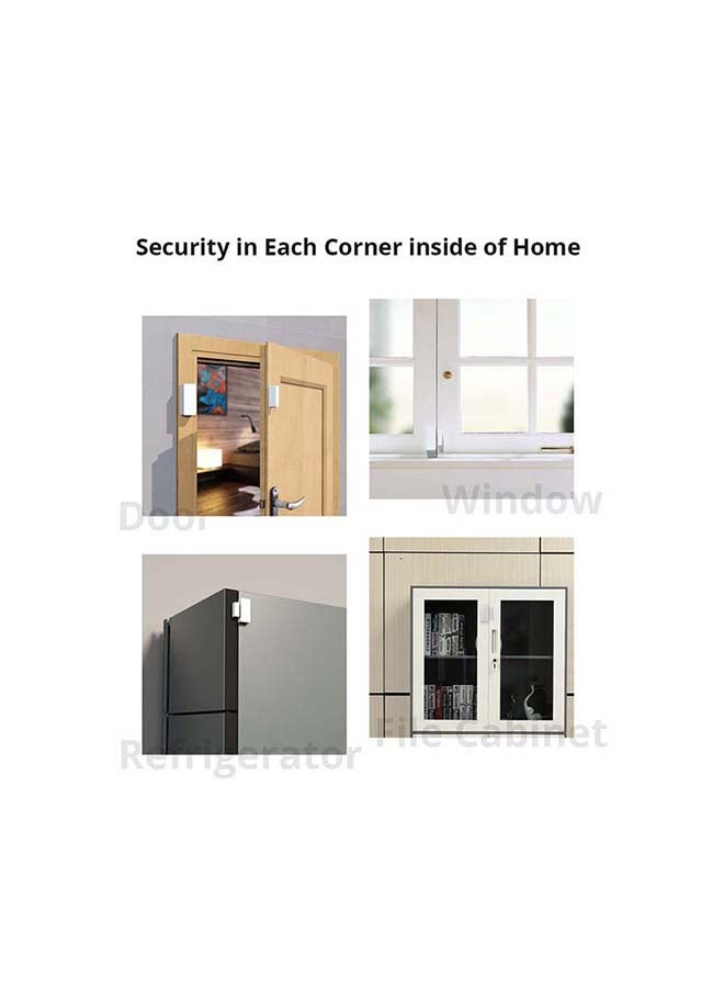 SONOFF - DW2-RF DW2-Wi-Fi Wireless Door Window Sensor 433MHz Smart Home Security Alarm Andriod & iOS APP via Bluetooth & Wifi White 7x5x2cm - Image 1