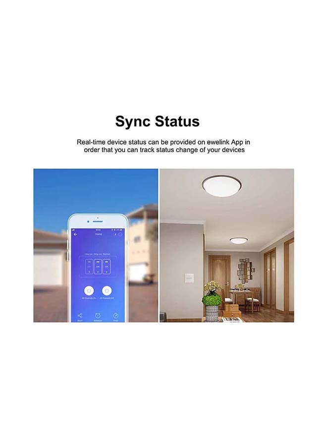 SONOFF T1UK2C-TX 2-Gang Way Smart WiFi Wall Light Switch Compatible with Google Home Nest & Alexa White  - Image 5