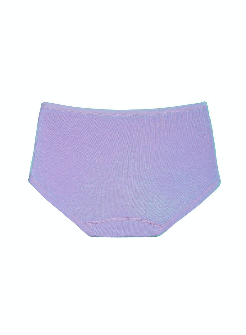 hush-hush mermaid - Floral Printed Brief Purple - Image 1