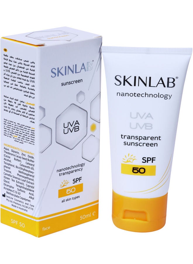 سكين لاب مرطب واقٍ من الشمس بعامل حماية من الشمس SPF 50 لتوفير أقصى حماية من الأشعة فوق البنفسجية طويلة ومتوسطة المدى 50ملليلتر - Image 3
