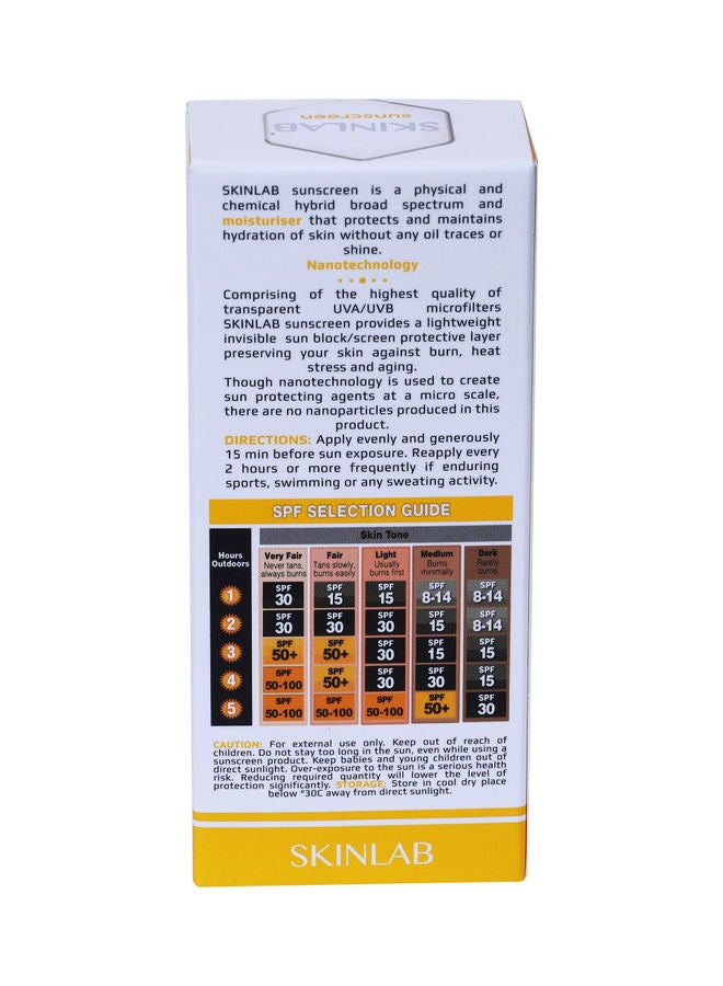 سكين لاب مرطب واقٍ من الشمس بعامل حماية من الشمس SPF 50 لتوفير أقصى حماية من الأشعة فوق البنفسجية طويلة ومتوسطة المدى 50ملليلتر - Image 2