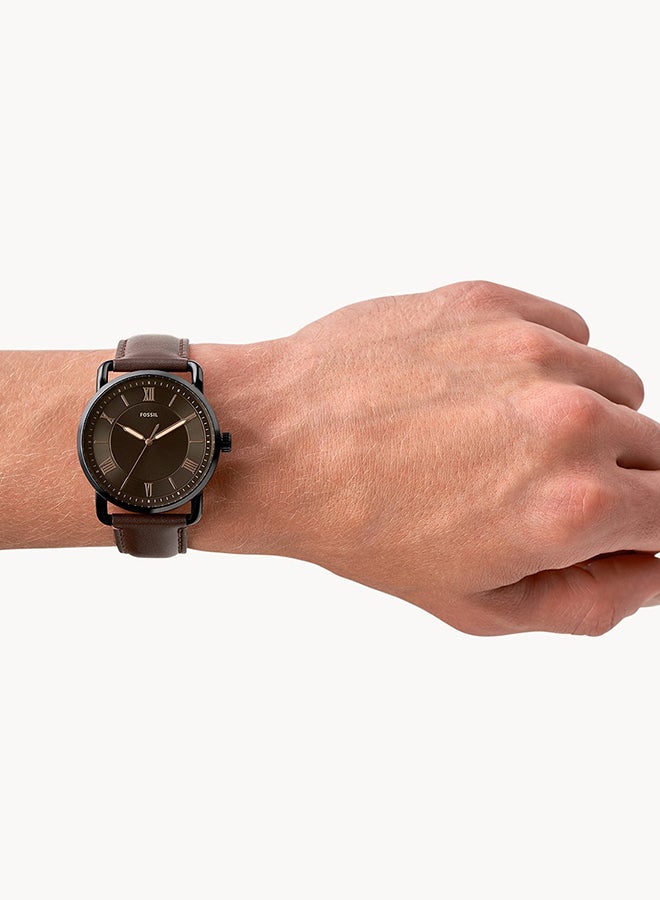 FOSSIL - Men's Leather Analog Watch FS5666 - Image 1