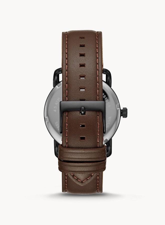 FOSSIL - Men's Leather Analog Watch FS5666 - Image 1