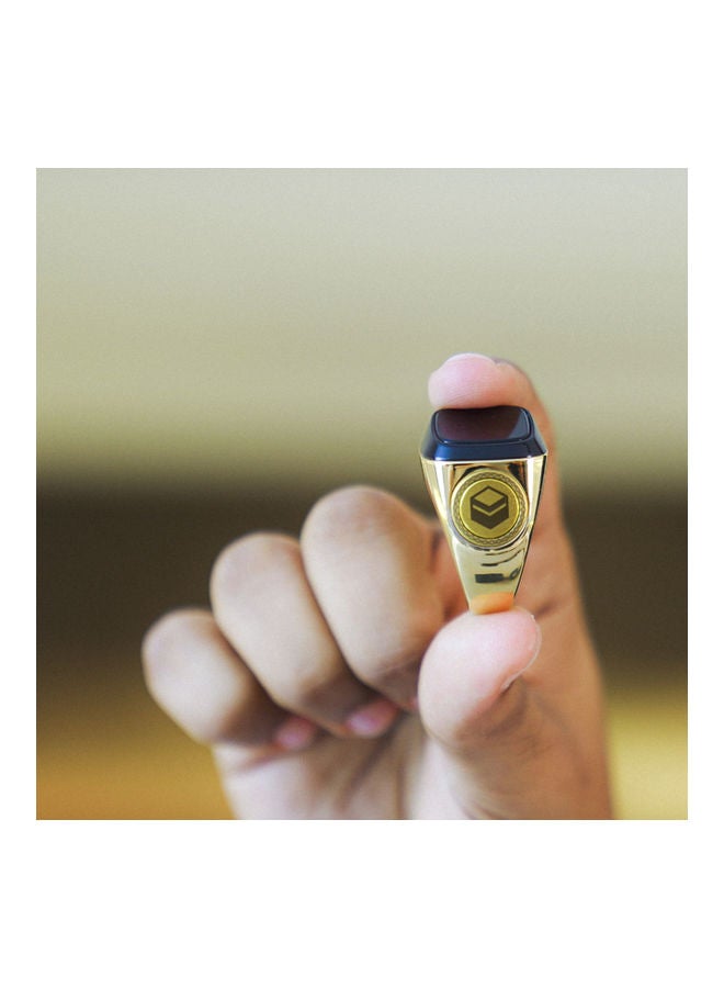 iQIBLA Zikr Smart Tasbih Ring 18mm Gold - Image 3