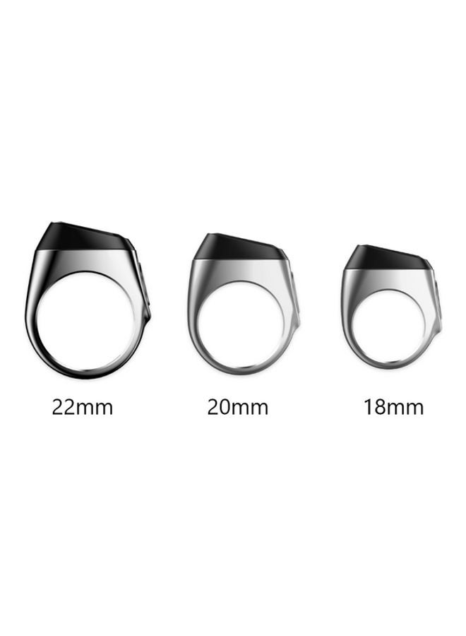 iQIBLA Zikr Smart Tasbih Ring 20mm Silver - Image 5
